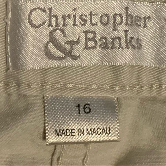 Christopher & Banks khaki color capris. - Picture 5 of 7